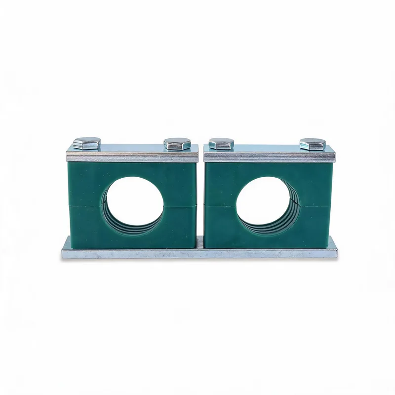 DIN 3015-2 heavy series pipe clamp size range for large pipe outside diameters