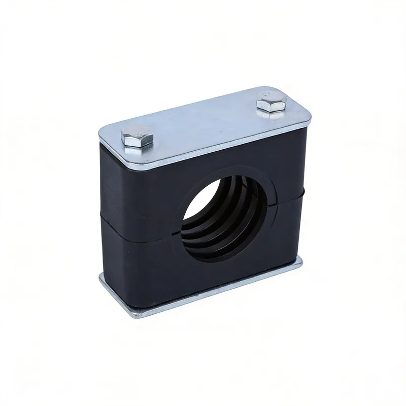 WQL·G3 pipe clamp — angled view, nylon body — DIN 3015-1, ø6–108 mm