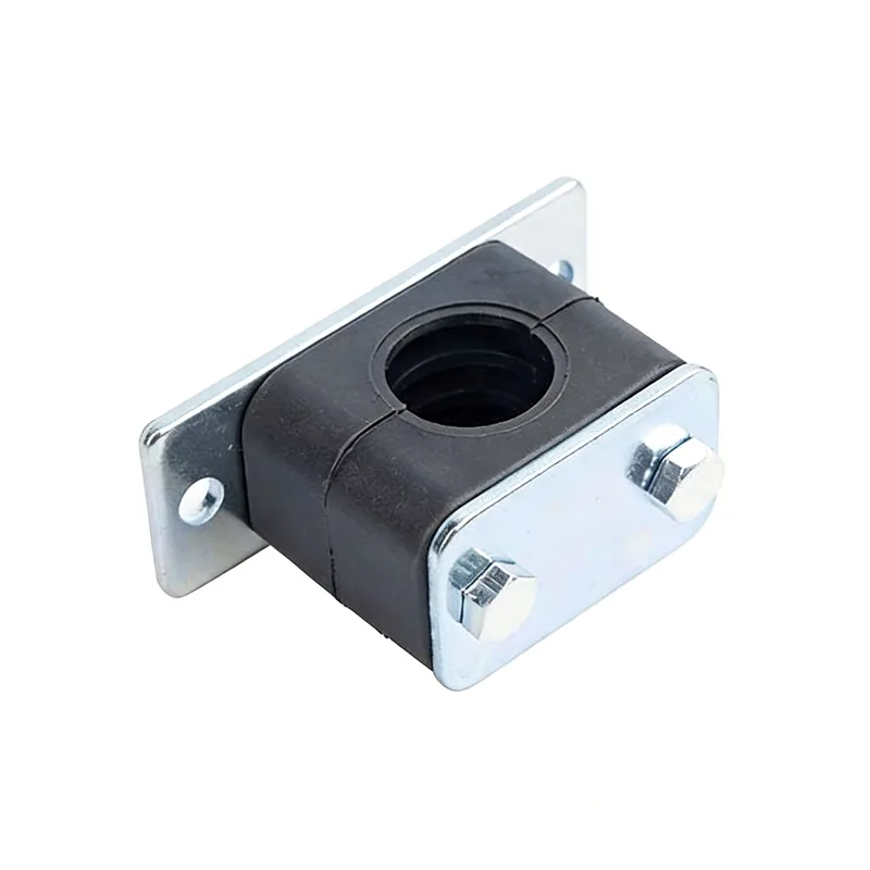 WQL·G6 pipe clamp — angled view, nylon body — DIN 3015-1, ø6–108 mm