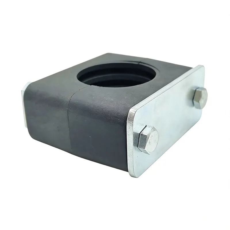WQL·G12 pipe clamp — angled view, nylon body — DIN 3015-1, ø6–108 mm
