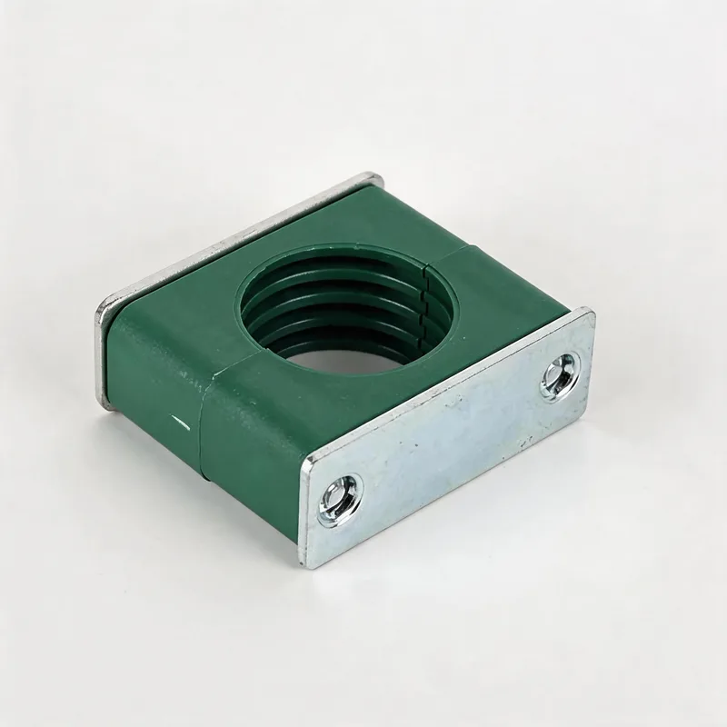WQL·G3 pipe clamp — angled view, plastic body — DIN 3015-1, ø6–108 mm